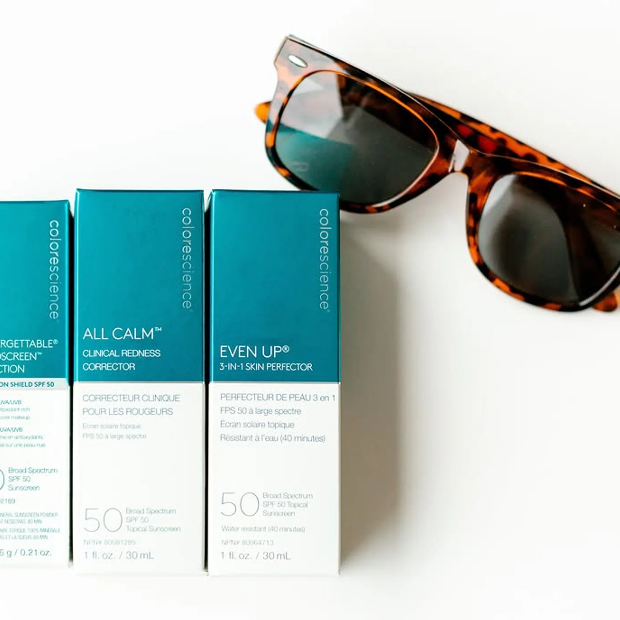 morning skincare products with spf